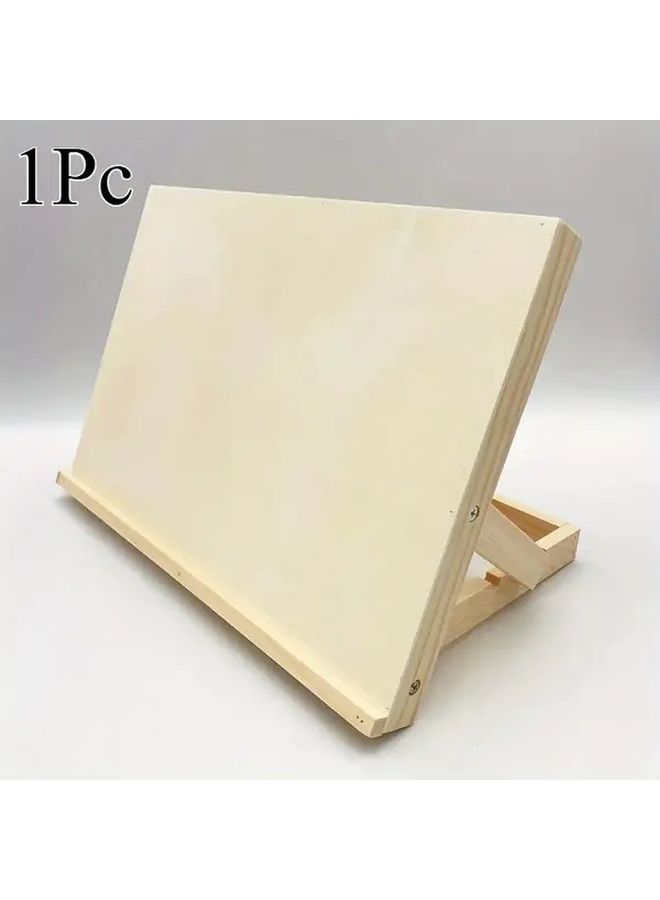 1pc Portable Folding Wooden Easel With Adjustable Tilt Lightweight Art Stand For Sketching Painting Watercolor And Oil Paintings Contemporary Artist Palette Holder Sketching Accessory Light Wood Construction - Image 1