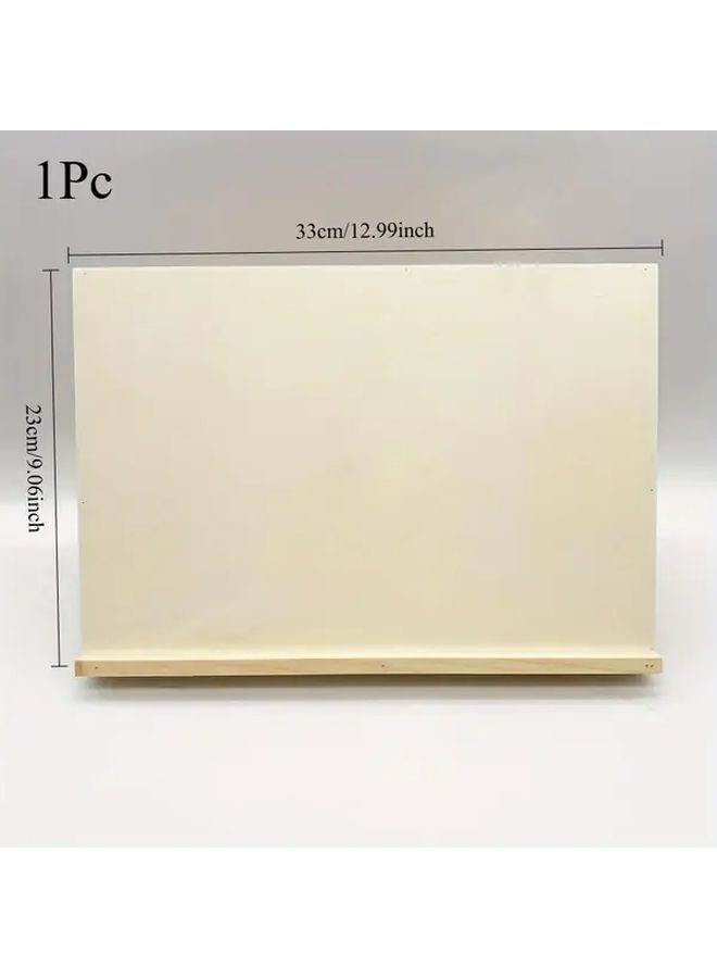 1pc Portable Folding Wooden Easel With Adjustable Tilt Lightweight Art Stand For Sketching Painting Watercolor And Oil Paintings Contemporary Artist Palette Holder Sketching Accessory Light Wood Construction - Image 2