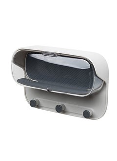 Excefore Glasses Holder, Wall Mount Shower Glasses Holder Bathroom case Mount Shelf, Bathroom Glasses Shelf Shower Glass Mirror Shower Mount Storage Box Phone Holder  - Image 1