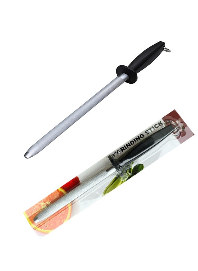 A TO Z 8-Inch Knife Sharpening Rod – Carbon Steel Honing Stick with Non-Slip Handle, Hanging Ring – Ideal for Kitchen Knives, Fine Surface Grit  - Image 2