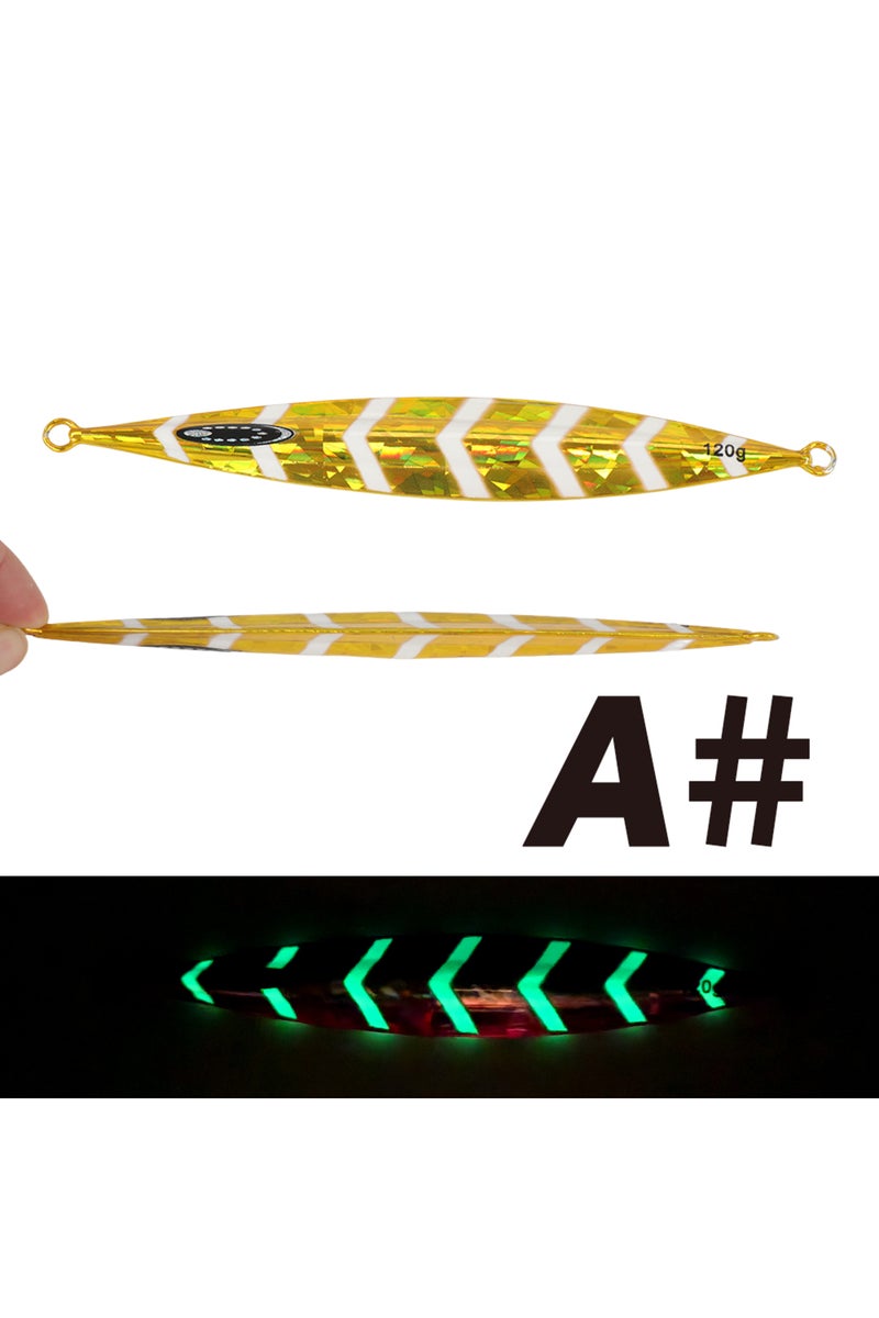 150g COLOR A TOLU NEW Slow Sinking Metal Jig 120g 150g 200g 250g 300g Long Casting Slow Sinking Fall