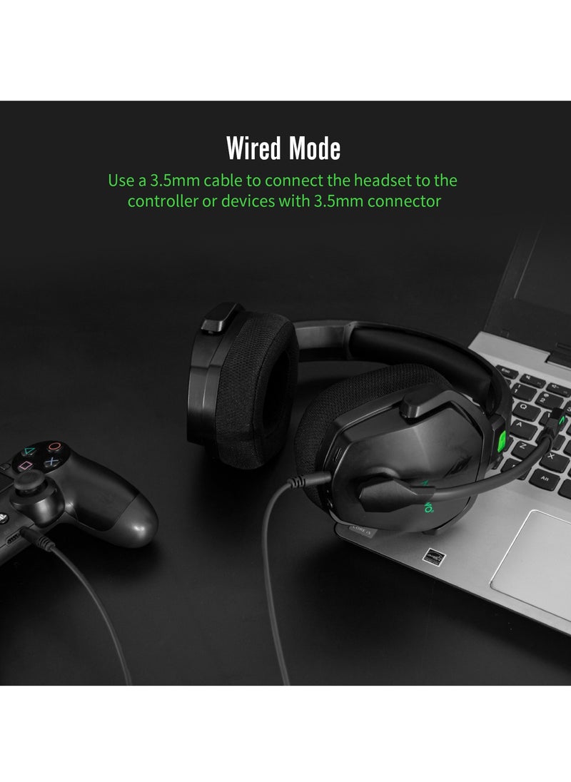 NUBWO G06 Dual Wireless Gaming Headset With Microphone For PS5, PS4, PC, Mobile, Switch: 2.4G,Bluetooth  - Image 2
