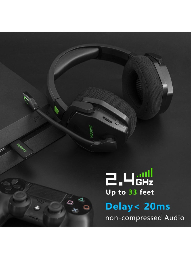 NUBWO G06 Dual Wireless Gaming Headset With Microphone For PS5, PS4, PC, Mobile, Switch: 2.4G,Bluetooth  - Image 3