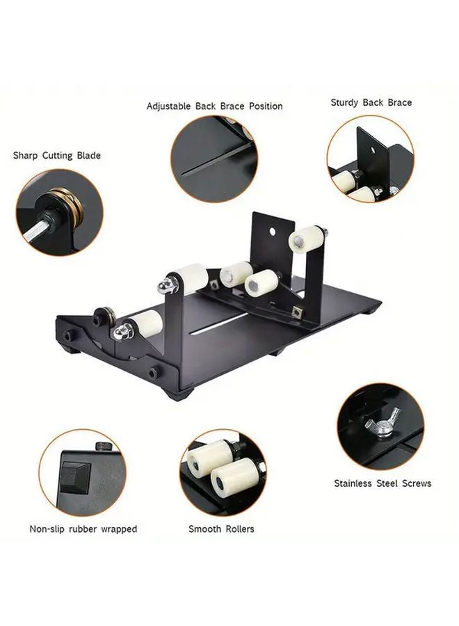 Black 19pcs Glass Bottle Cutter Tool for DIY Square Round Wine Beer Glass Sculptures - Image 5