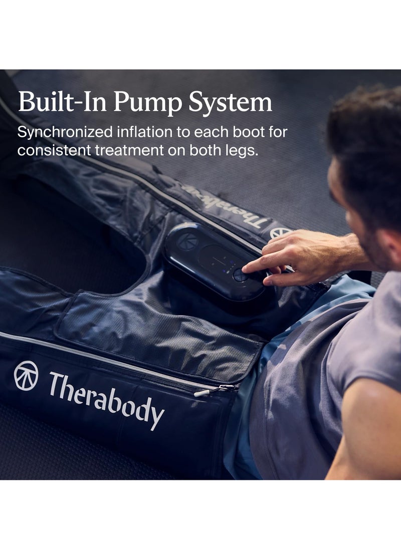 Therabody - Therabody JetBoots Prime Ultra-Portable, Wireless Compression Boots for Easy Leg Muscle Recovery - Calf, Leg & Thigh Compression Sleeve with Customizable Treatments (Large) - Image 1