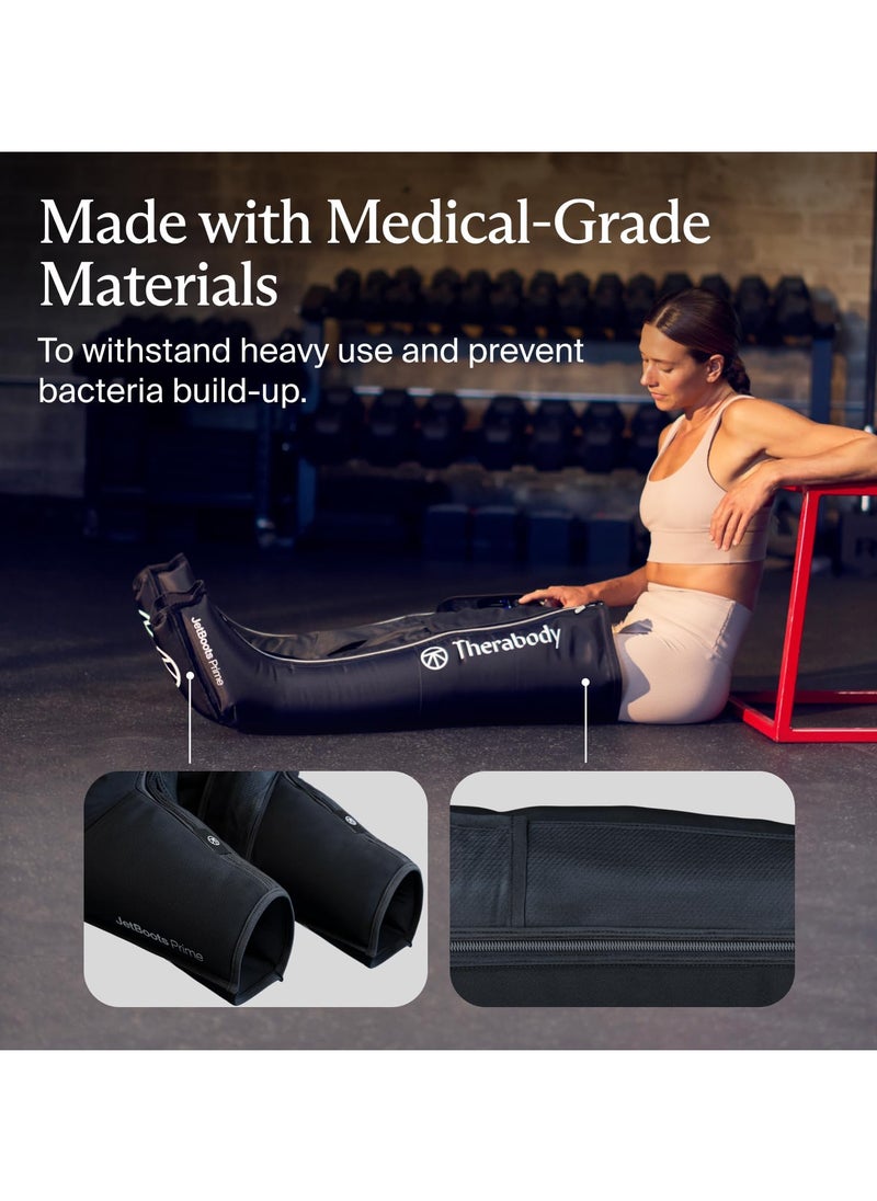 Therabody - Therabody JetBoots Prime Ultra-Portable, Wireless Compression Boots for Easy Leg Muscle Recovery - Calf, Leg & Thigh Compression Sleeve with Customizable Treatments (Large) - Image 1