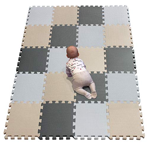 YIMINYUER 20 Tiles 30cm30cm1cm Each Tile Baby Soft Puzzle Play Mats Kids Thick EVA Foam Floor Toddlers Childrens Soft Interlocking Mat R01R10R12G301020 - Image 1