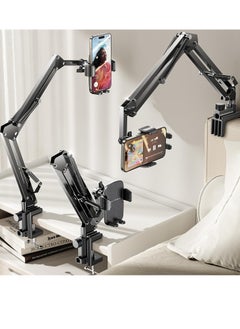 General Gooseneck Phone Holder for Bed Desk,Cell Phone Stand for Desk Bed iPhone Holder Laying Down，Flexible Arm Clamp Clip Phone Mount Stand for Filming Fits iPhone 15 Max All Phone  - Image 1