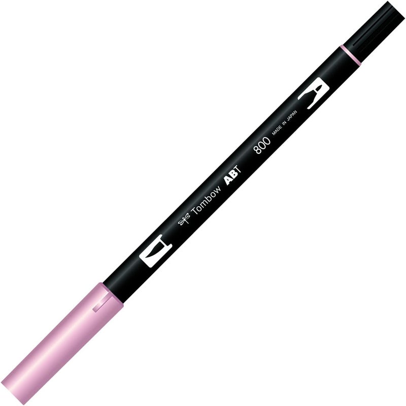 Tombow ABT Dual Brush Pen ABT-800 - Pale Pink, Perfect for Hand Lettering and Bullet Journaling - Image 1