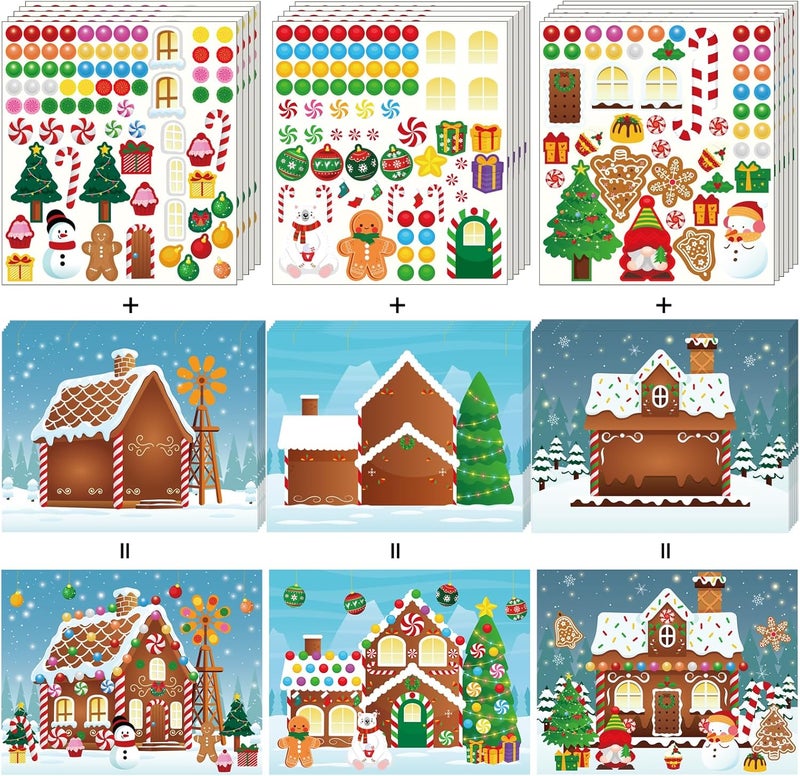 Jollylife Gingerbread House Stickers Set - Image 1