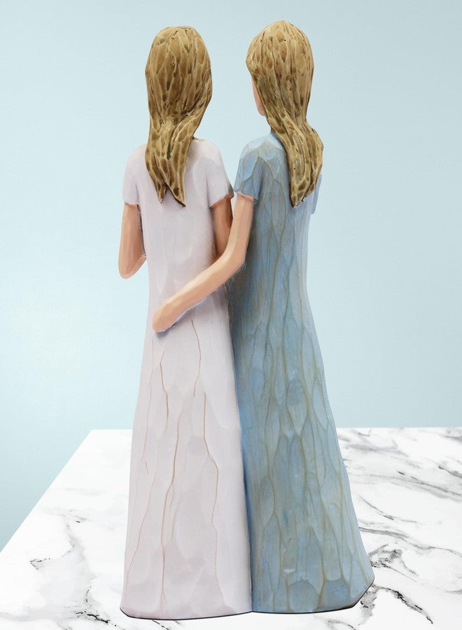 BORLESTA Friend Gifts for Women - Friendship Gifts, Gifts for Friends - You're The Sister I Got to Choose - Sister, Friend Birthday Gifts, Sister Gifts from Sister - Hand-Painted Figure（Blue） - Image 5