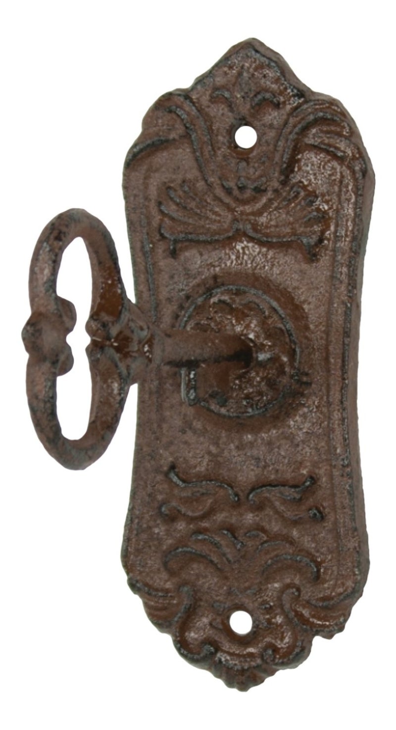 Upper Deck UX1005 Skeleton Key Cast Iron Coat Wall Hook and Key Rack - Image 1
