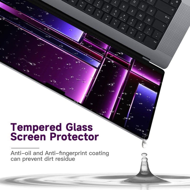 Saco PET Film Bubble Free Glossy Screen Protector Compatible with Macbook Pro 16 Inch (2021-2024, M4, M3, M2, M1-A3403/A3186/A2991/A2780) 16 Inch Laptops - Image 4