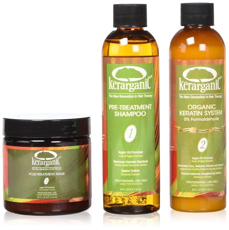 kerarganic KERATIN TREATMENT SET - ORGANIC - FORMALDEHYDE FREE - 4-oz - Image 1