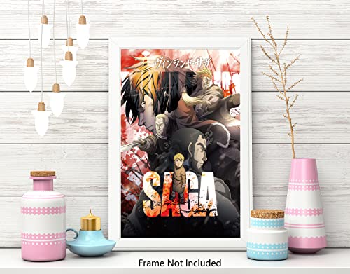 FatCat Wall Graphics Vinland Saga ヴィンランド・サガ Anime Poster and Prints Unframed Wall Art Gifts Decor 12x18" - Image 3
