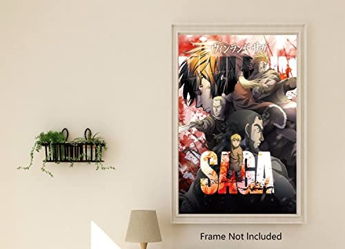 FatCat Wall Graphics Vinland Saga ヴィンランド・サガ Anime Poster and Prints Unframed Wall Art Gifts Decor 12x18" - Image 2