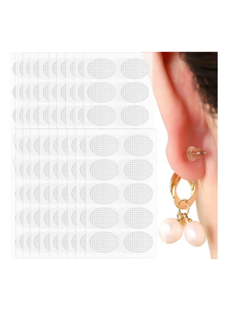 Captaintech 200pcs Ear Patches, Earring Protectors Ear Lobe Support Patches Heavy Earrings Stabilizers Large Earrings Support Patches Stickers - Image 1