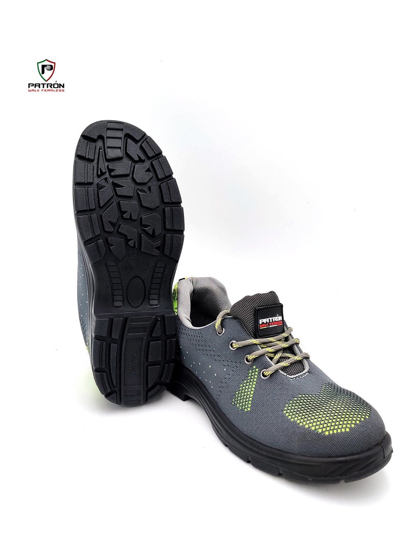 Patron GO SWIFT II | GS7948 II Slip, Shock, Chemical Resistant With Steel Toe Men Women Sports Safety Shoe - Image 1