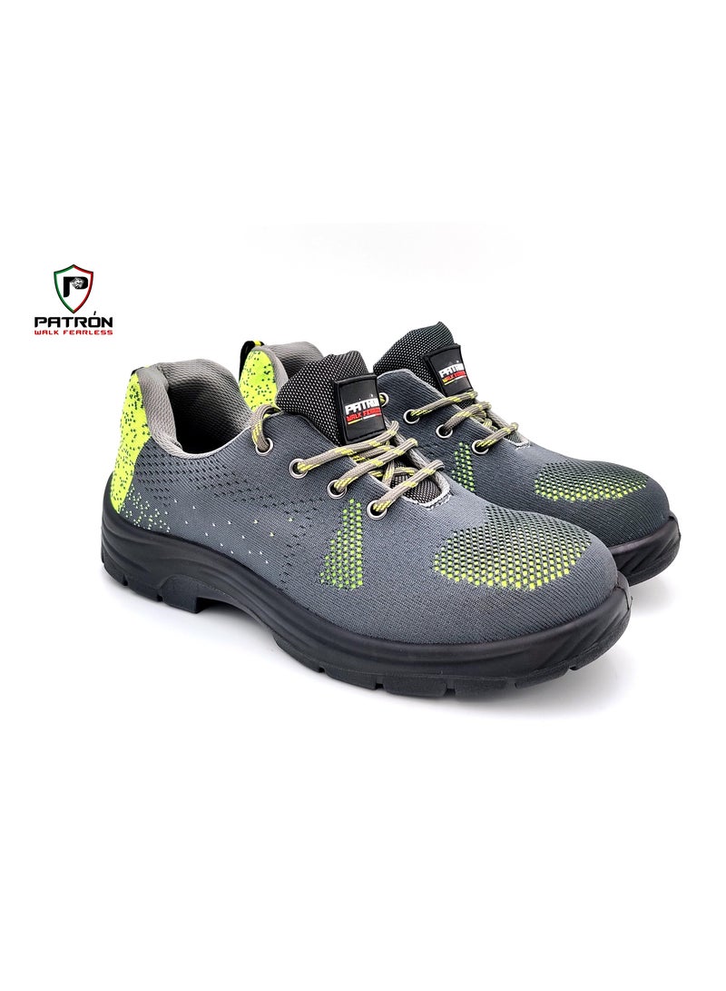Patron GO SWIFT II | GS7948 II Slip, Shock, Chemical Resistant With Steel Toe Men Women Sports Safety Shoe - Image 2