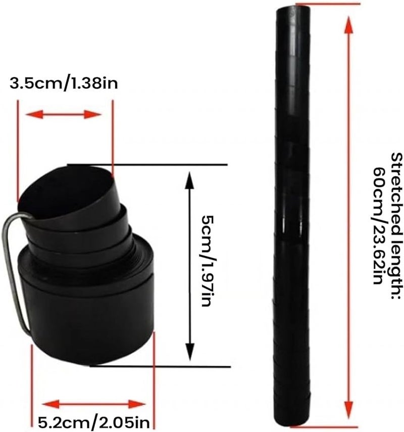 Black Lathe Screw Lead Bellow Dust Cover Flexible Oil Proof Heavy Duty Protection - Image 1
