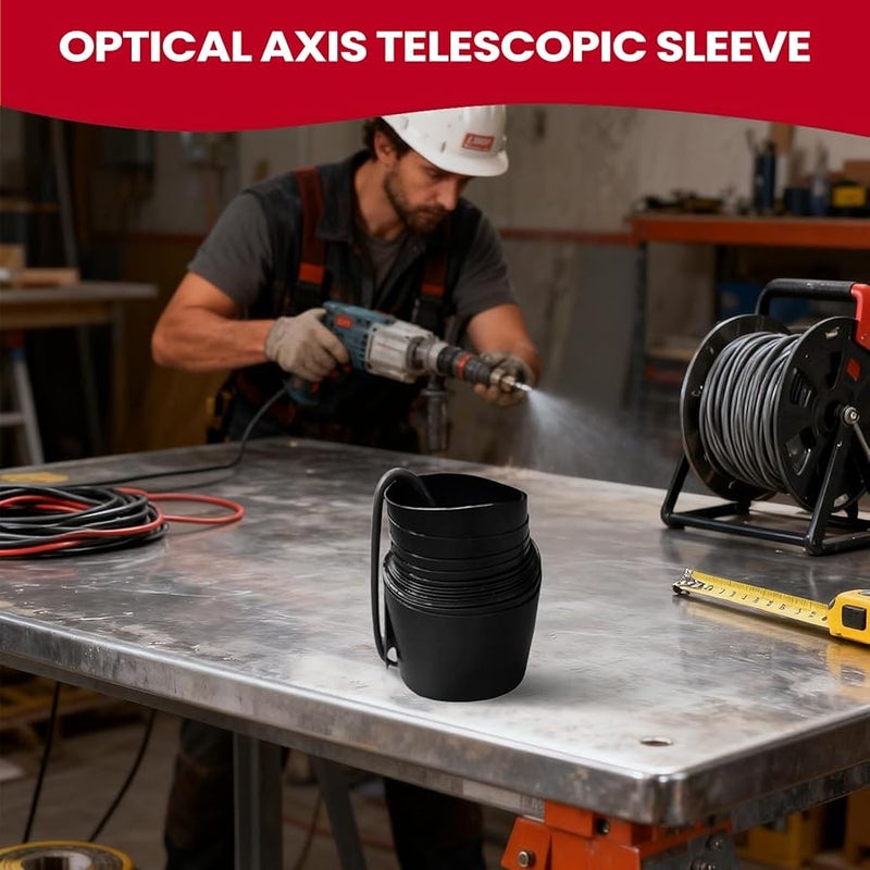 Black Lathe Screw Lead Bellow Dust Cover Flexible Oil Proof Heavy Duty Protection - Image 3