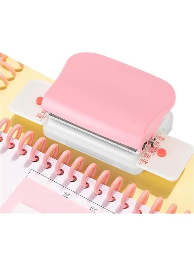 FYLX 6Hole Punch for A4A5B5 Size Loose Leaf Paper Portable Handheld Metal Circle Puncher 5Sheet Capacity - Image 1