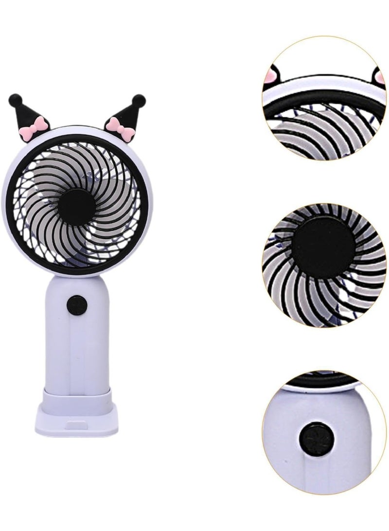 راكسوم مروحة صغيرة محمولة بتصميم مضغوط للمنزل والسفر، آذان سوداء - Image 2