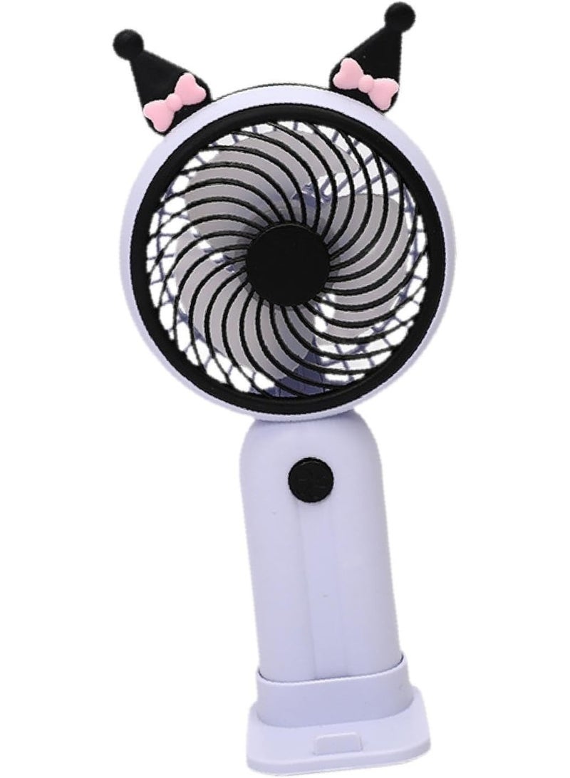 راكسوم مروحة صغيرة محمولة بتصميم مضغوط للمنزل والسفر، آذان سوداء - Image 5