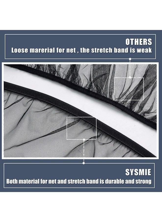 Sysmie - Baby Mosquito Net For Infant Car Seatsinfant Stroller And Bassinets Carrierbreathable With Elastic Netting For Easy Fitting Portable Durable & Long Lasting Infant Insect Shield Netting (Black - Image 1