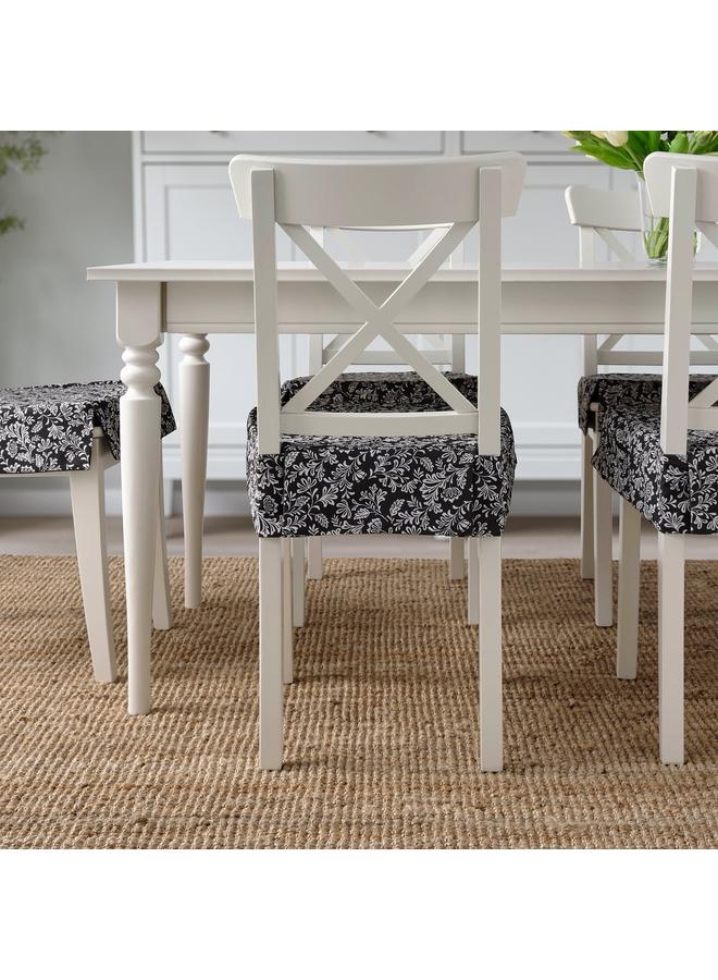 erorex Chair pad, grey/white, 42/35x42x4 cm - Image 4