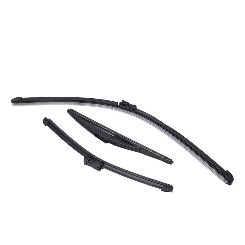 Front Rear Windscreen Wiper Blades LHD Soft Rubber Windshield Rain Brushes Replacement For 500 500C 500L 2009 to 2023 - Image 2