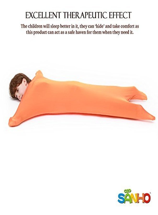 SANHO Premium Sensory Sock,Updated Version, Medium, 50" L x 24" W, Good for height:46"- 54" Orange - Image 2