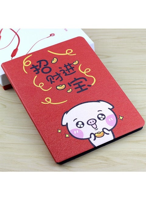 Suitable For M2 10 Inch Protective Case Leather Case Reading Tablet Case M2-A01W Case M2-A01L Case Super-Color:Lucky Piggy + Tempered Film-Applicable Models:M2 10inch