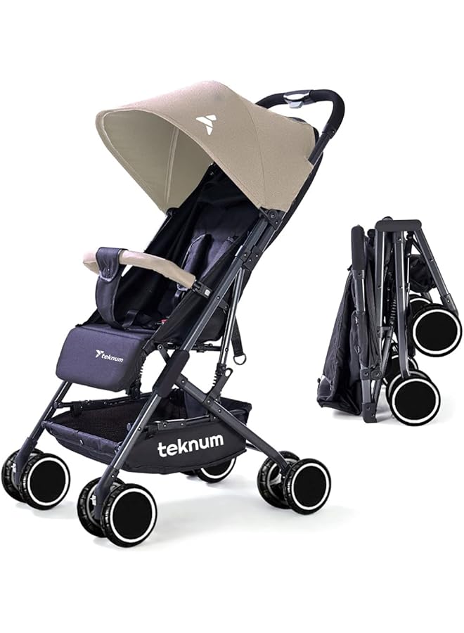 erorex Yoga Lite Shock Proof Stroller Pram Extra Wide Seat 360° Rotating Wheels Air Travel Cabin Single - Image 1
