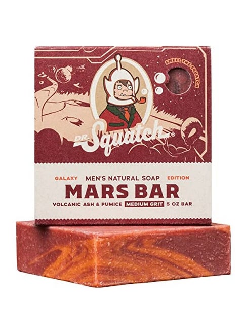 R. Squatch Limited Edition All Natural Bar Soap For Men With Medium Grit Mars Bar