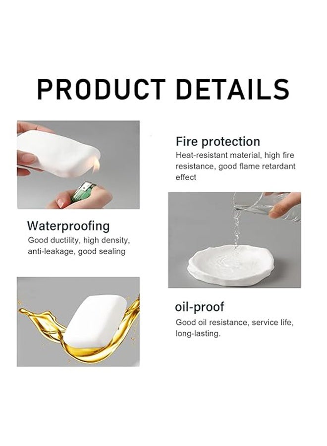 New Type 8 White Seal Putty Waterproof Duct Seal Repair Sealing Clay, Quick Mending Mud for Drain Connection, Wall Hole, Air Conditioning Hole - Image 3