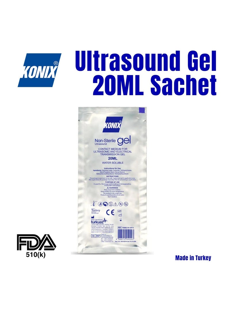 كونيكس جل الموجات فوق الصوتية القابل للذوبان في الماء 5000 مل أزرق و10 قطع من جل الموجات فوق الصوتية 20 جم - Image 3