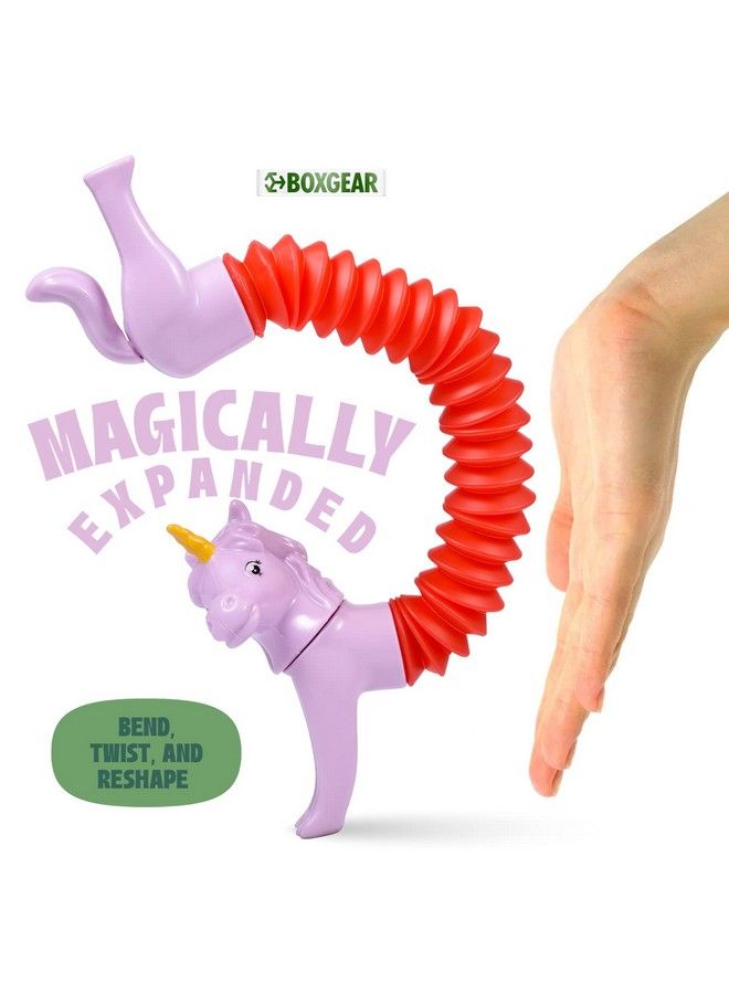 Boxgear 10Pack Pop Tubes Mixed Animal Fidget Toys Sensory Tubes For Toddlers Cute Animal Sensory Fidget Toys For Girls And Boys Stressrelief Pop Sound Spring Toddler Sensory Toys (Regular) - Image 5