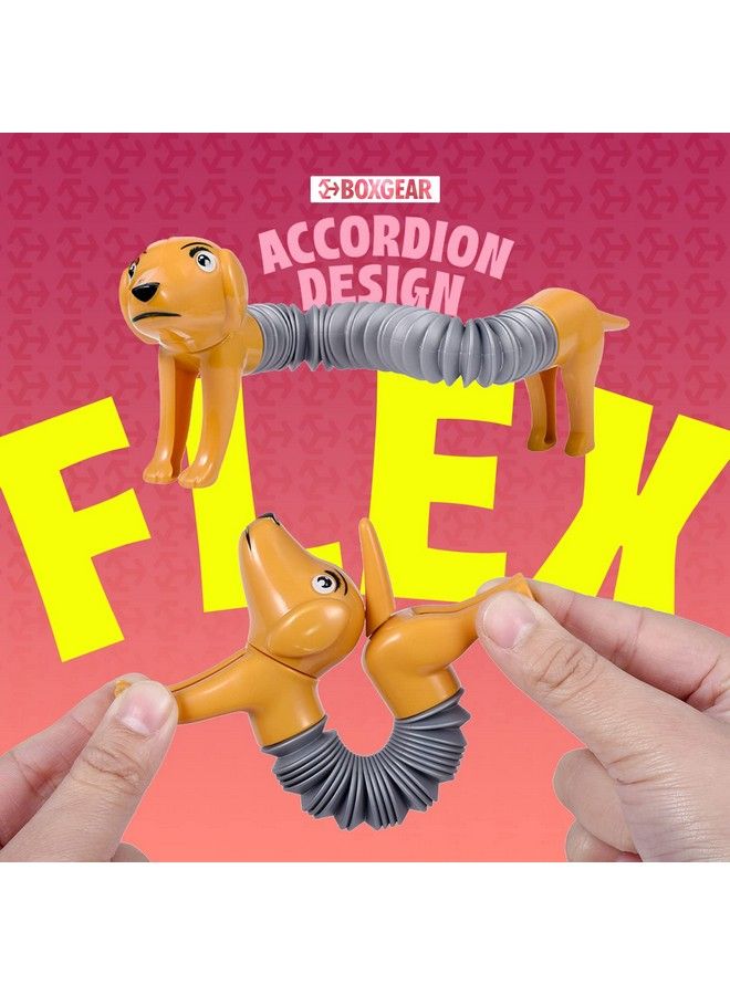 Boxgear 10Pack Pop Tubes Mixed Animal Fidget Toys Sensory Tubes For Toddlers Cute Animal Sensory Fidget Toys For Girls And Boys Stressrelief Pop Sound Spring Toddler Sensory Toys (Regular) - Image 4