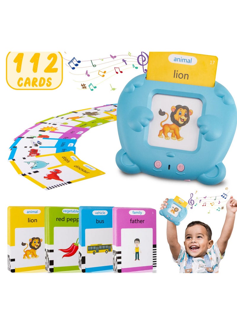 Generic Arabic and English speaking flash cards, children's game 1 2 3 4 5 6 years old, educational toys, Montessori educational game 112 sheets 224 words, gift for the child's birthday...  - Image 1