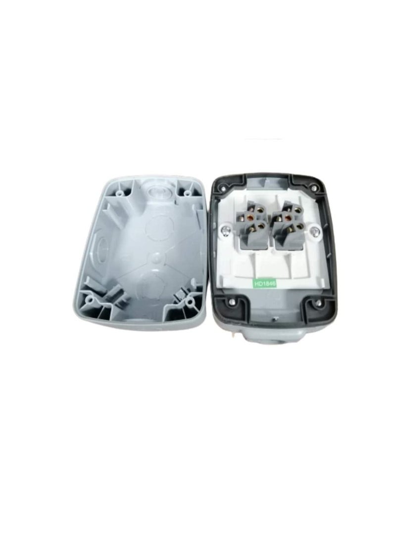 MK - Master seal Compact 10AX 2 Way Weatherproof Switch - Image 1