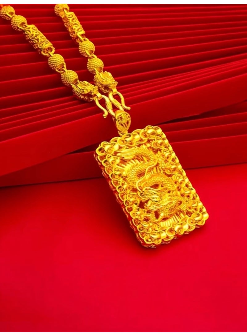 GOLDMAX 24k Gold Plated Necklace For Women Size 61cm With Gift Box - Image 4