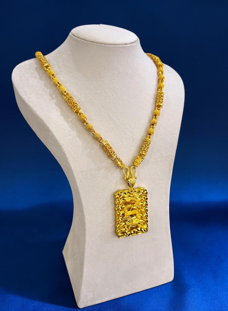 GOLDMAX 24k Gold Plated Necklace For Women Size 61cm With Gift Box - Image 1