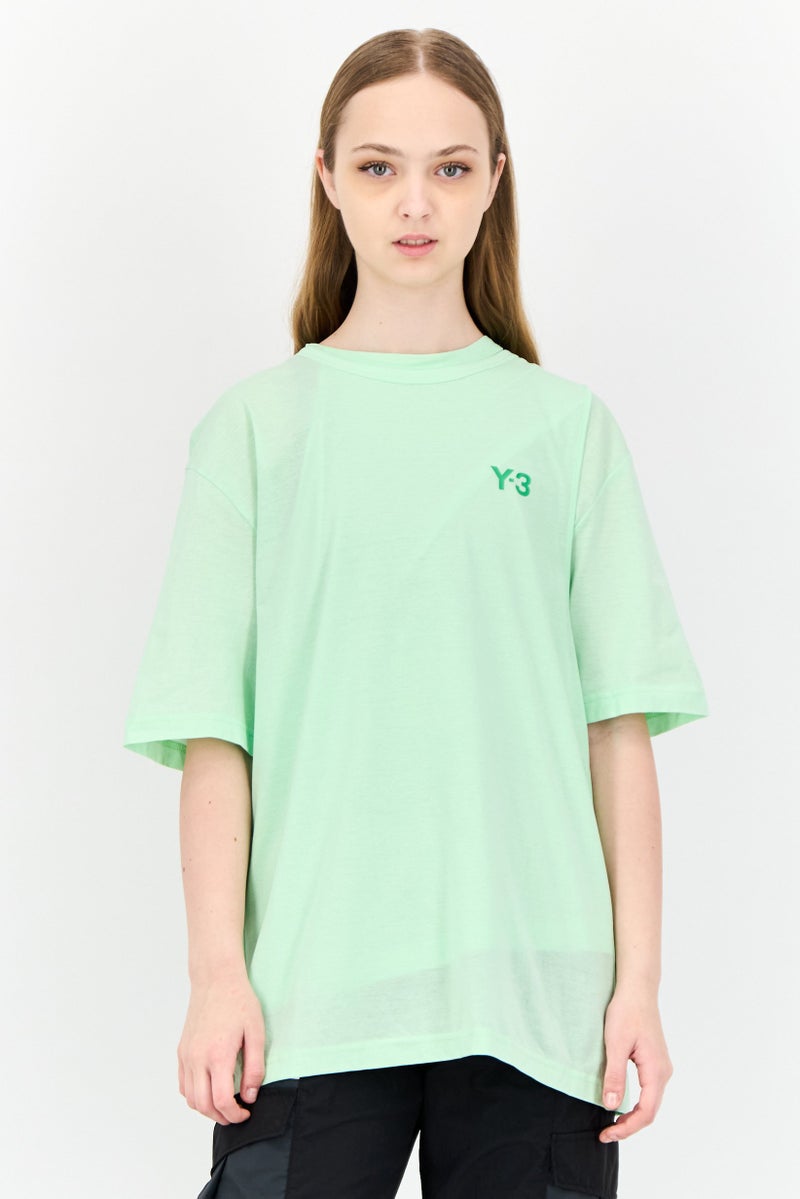 Adidas Adidas X Y-3 Women 2 In 1 Sportswear Fit Short Sleeve Training Top, Mint Green  - Image 1