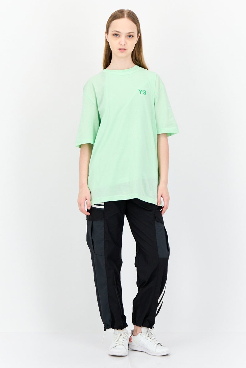 Adidas Adidas X Y-3 Women 2 In 1 Sportswear Fit Short Sleeve Training Top, Mint Green  - Image 4