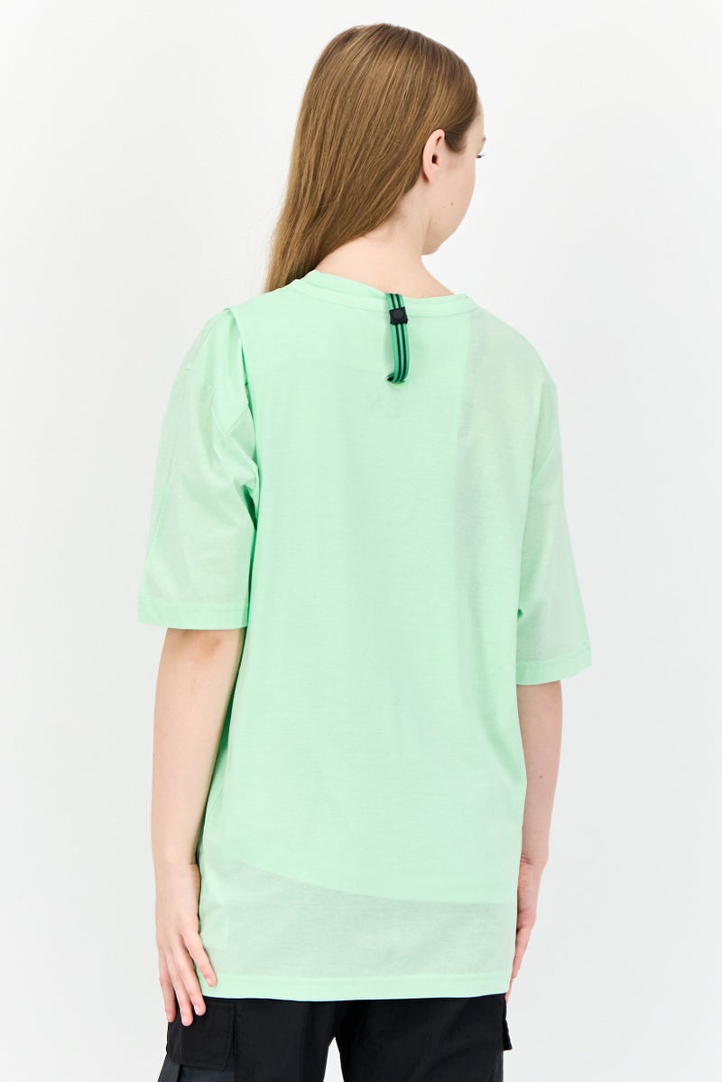 Adidas Adidas X Y-3 Women 2 In 1 Sportswear Fit Short Sleeve Training Top, Mint Green  - Image 3