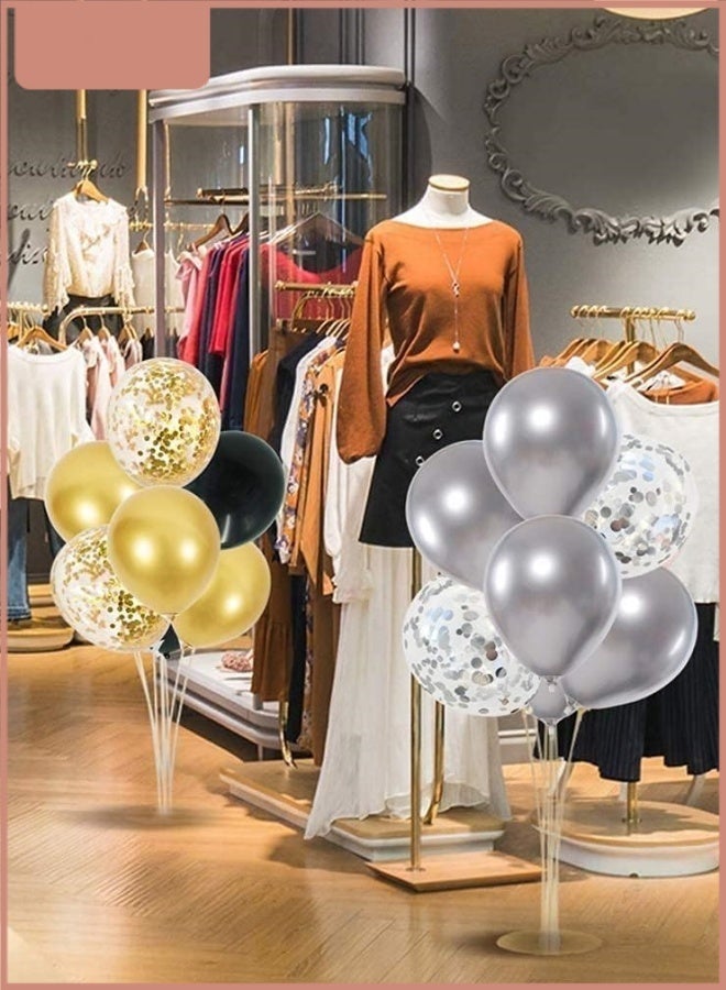 Balloon Stand Kit, 7-Tube Reusable Balloon Holder with Base, Air Fill Balloon Centerpiece Stand for Birthday Wedding Baby Shower Graduation Party Decorations - Image 4