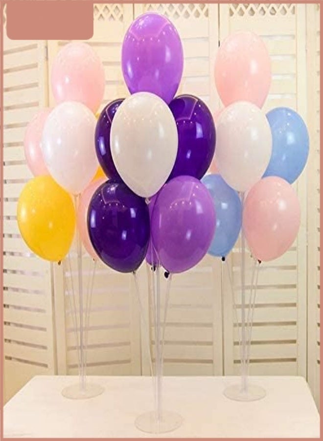 Balloon Stand Kit, 7-Tube Reusable Balloon Holder with Base, Air Fill Balloon Centerpiece Stand for Birthday Wedding Baby Shower Graduation Party Decorations - Image 5