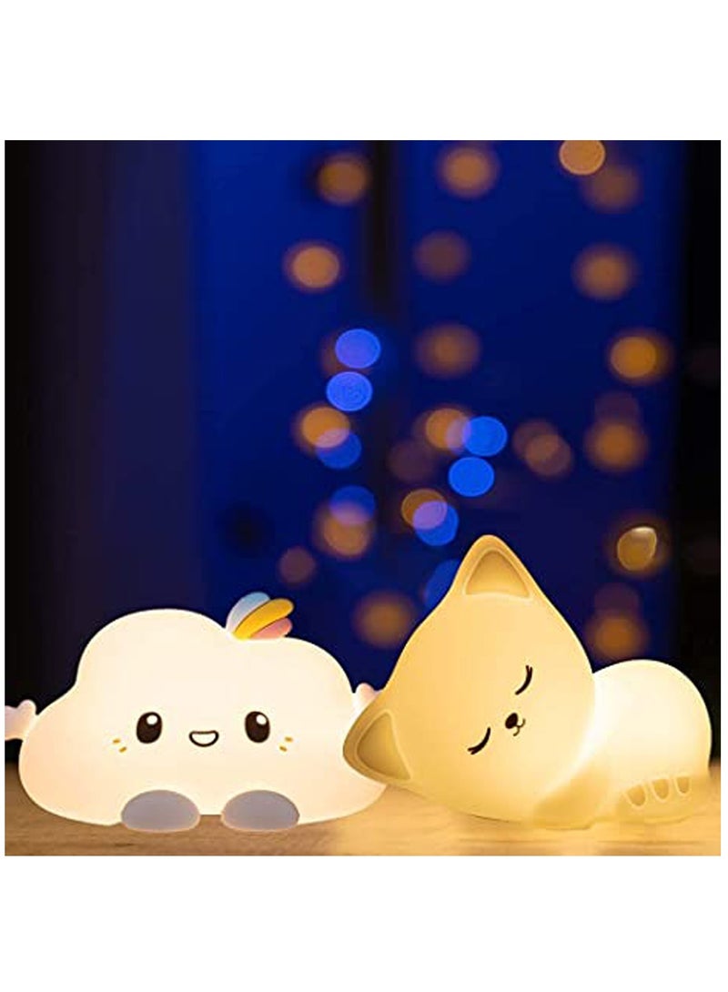 SYOSI ضوء ليلي لطيف للأطفال، ضوء ليلي محمول قابل لإعادة الشحن للفتيات - Image 5