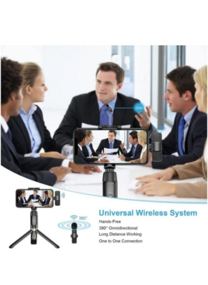 Generic Wireless Lavalier Microphone for Type - C Phones: This plug - and - play wireless microphone comes with 2 microphones. It is compatible with USB - C Android phones and iPhones, making it suitable for video recording, interviews, and vlogging. Moreover, it features auto - sync and noise reduction functions and operates at 2.4 GHz.  - Image 4